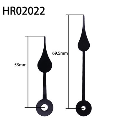 นาฬิกาเข็ม HR02022 สีดำ เข็มบอกชั่วโมงและนาที