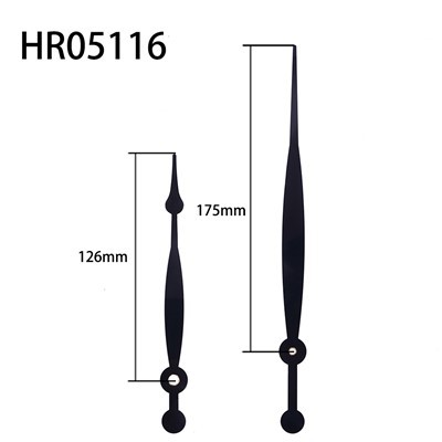 เข็มนาฬิกา HR05116 สีดำ ชั่วโมง นาที พร้อมปลอกสีทองแดง